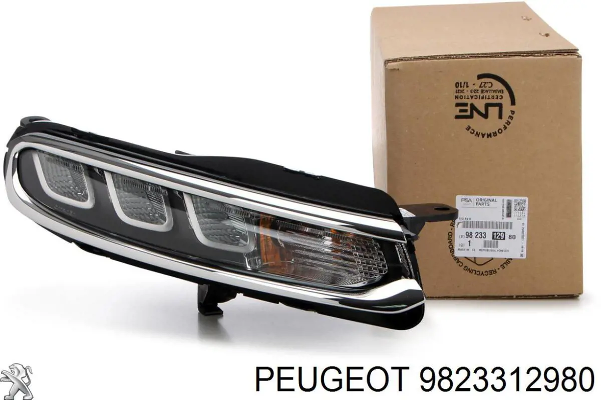 9823312980 Peugeot/Citroen Reflektor do jazdy dziennej prawy