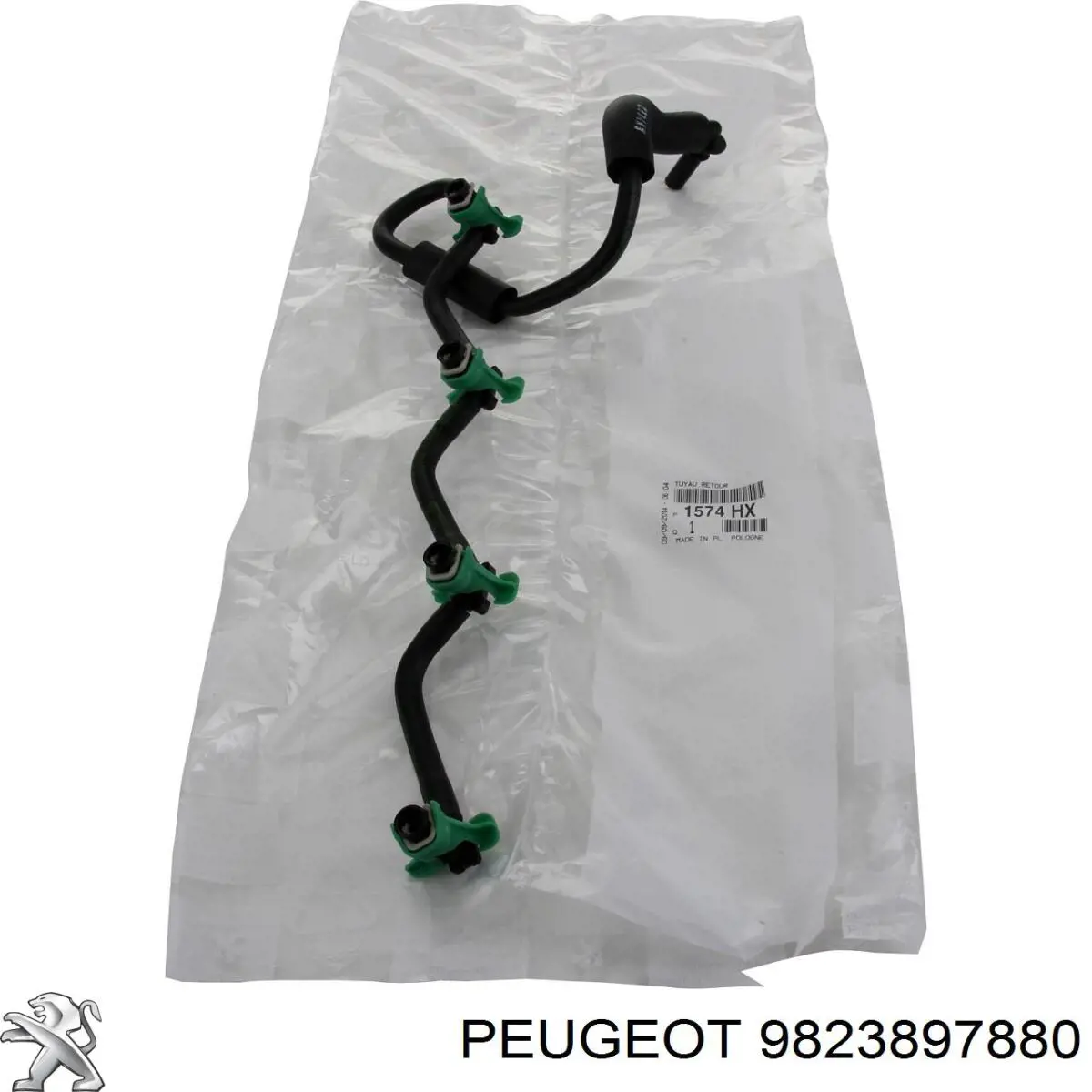 Do koszyka 9823897880 Peugeot/Citroen Rurka paliwa, zwrotna od wtryskiwaczy