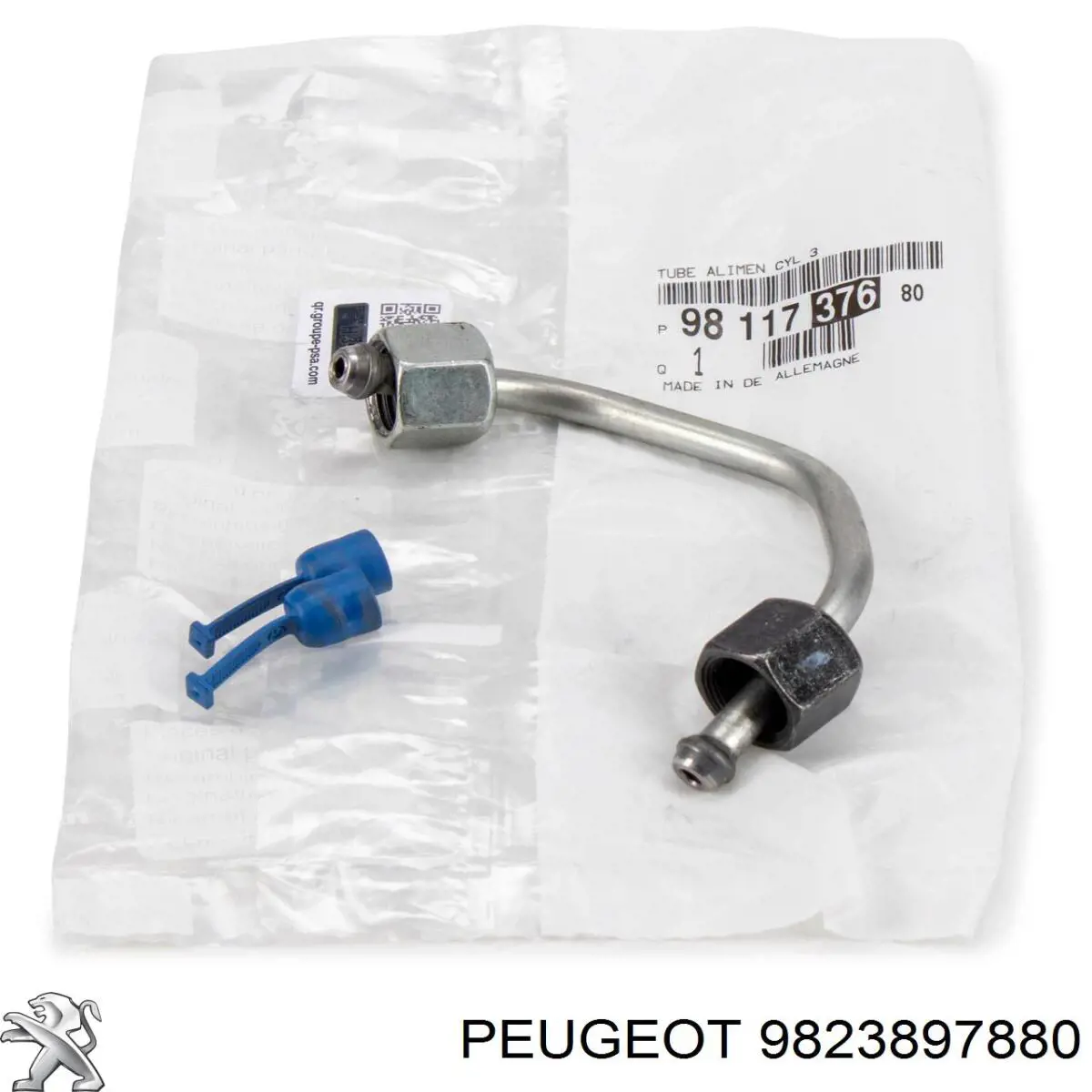 Rurka paliwa, zwrotna od wtryskiwaczy 9823897880 Peugeot/Citroen