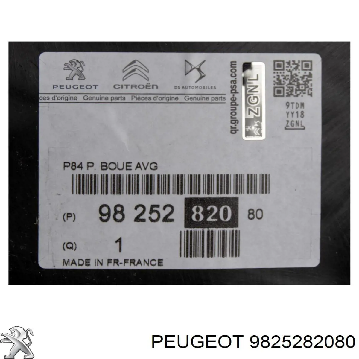9825282080 Peugeot/Citroen Nadkole błotnika przedniego lewe