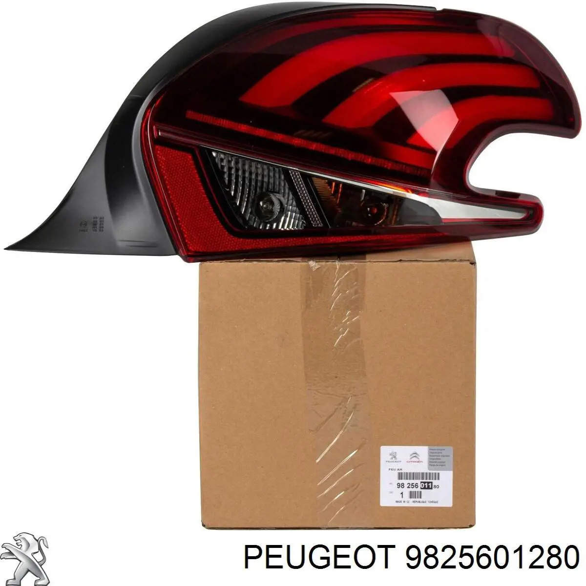 Lampa zespolona tylna lewa 9825601280 Peugeot/Citroen