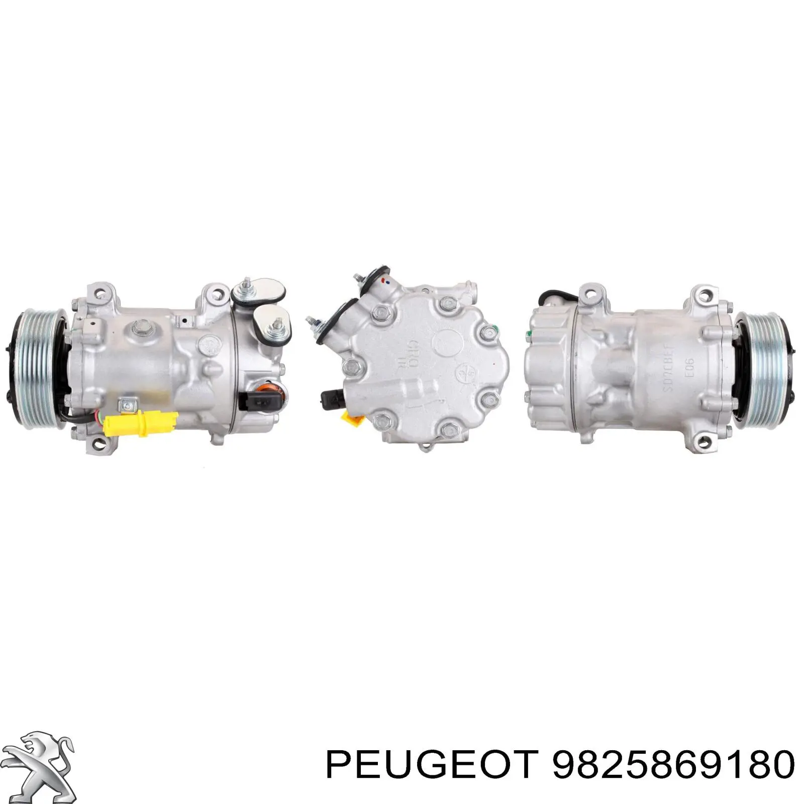 Sprężarka klimatyzacji Peugeot/Citroen 9825869180 cena, od 152,29 USD