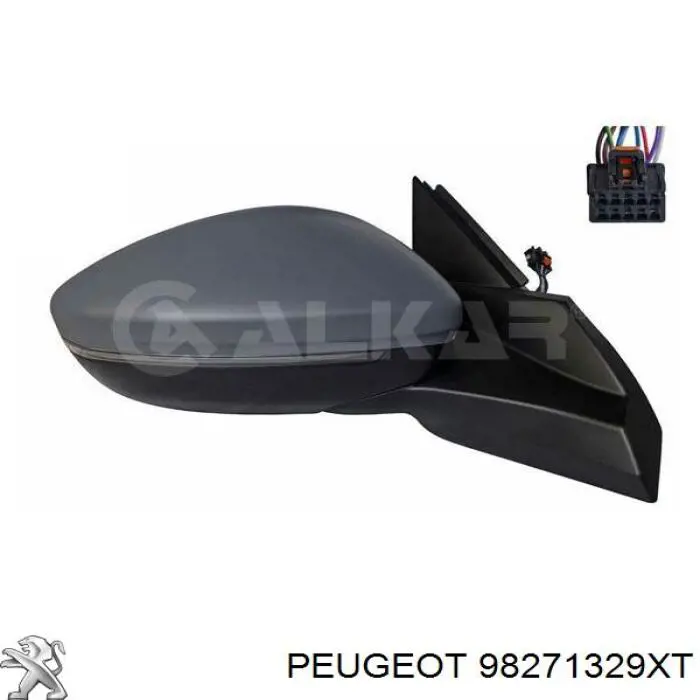Do koszyka 98271329XT Peugeot/Citroen Lusterko wsteczne lewe