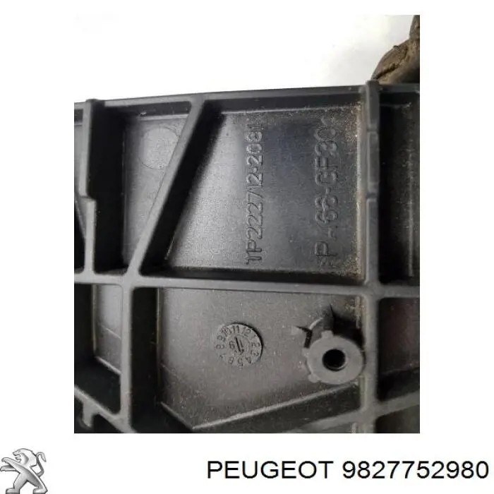 9827752980 Opel Dyfuzor chłodnicy, w komplecie z silnikiem i wirnikiem