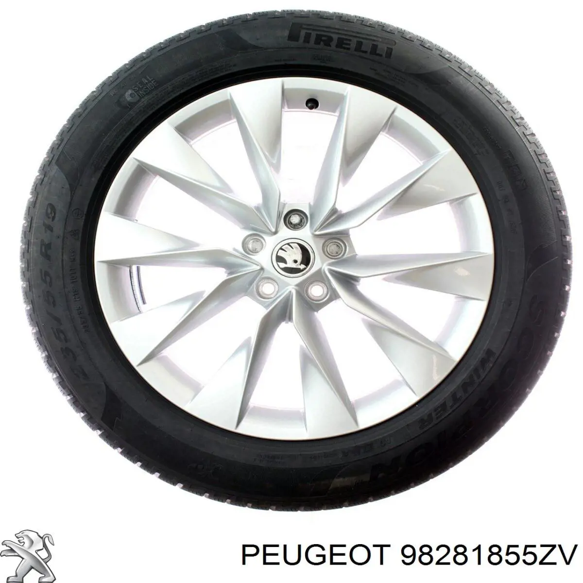 Felgi kół odlewane (lekkostopowe, tytanowe) 98281855ZV Peugeot/Citroen