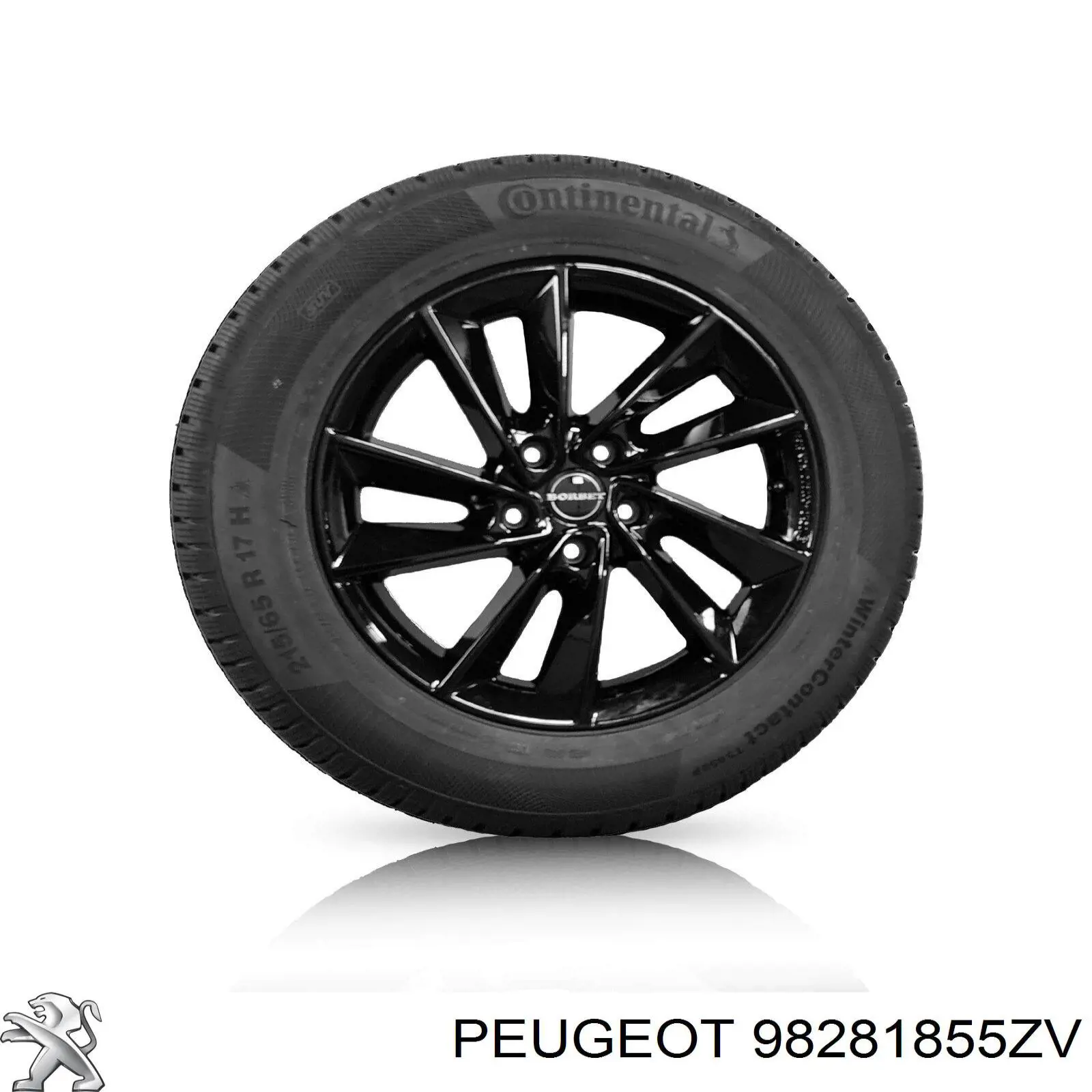 Felgi kół odlewane (lekkostopowe, tytanowe) Peugeot/Citroen 98281855ZV