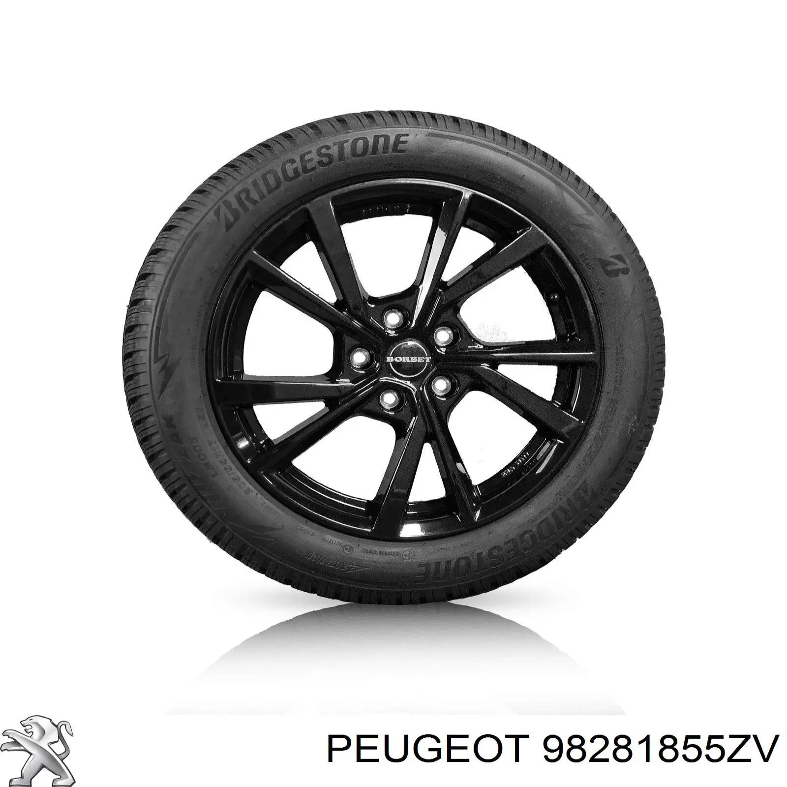 98281855ZV Peugeot/Citroen Felgi kół odlewane (lekkostopowe, tytanowe)