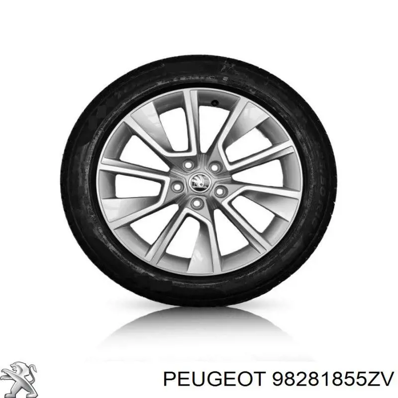 Felgi kół odlewane (lekkostopowe, tytanowe) 98281855ZV Peugeot/Citroen