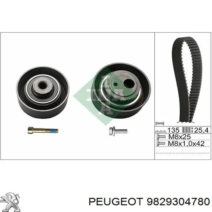 Do koszyka 9829304780 Peugeot/Citroen Pasek rozrządu