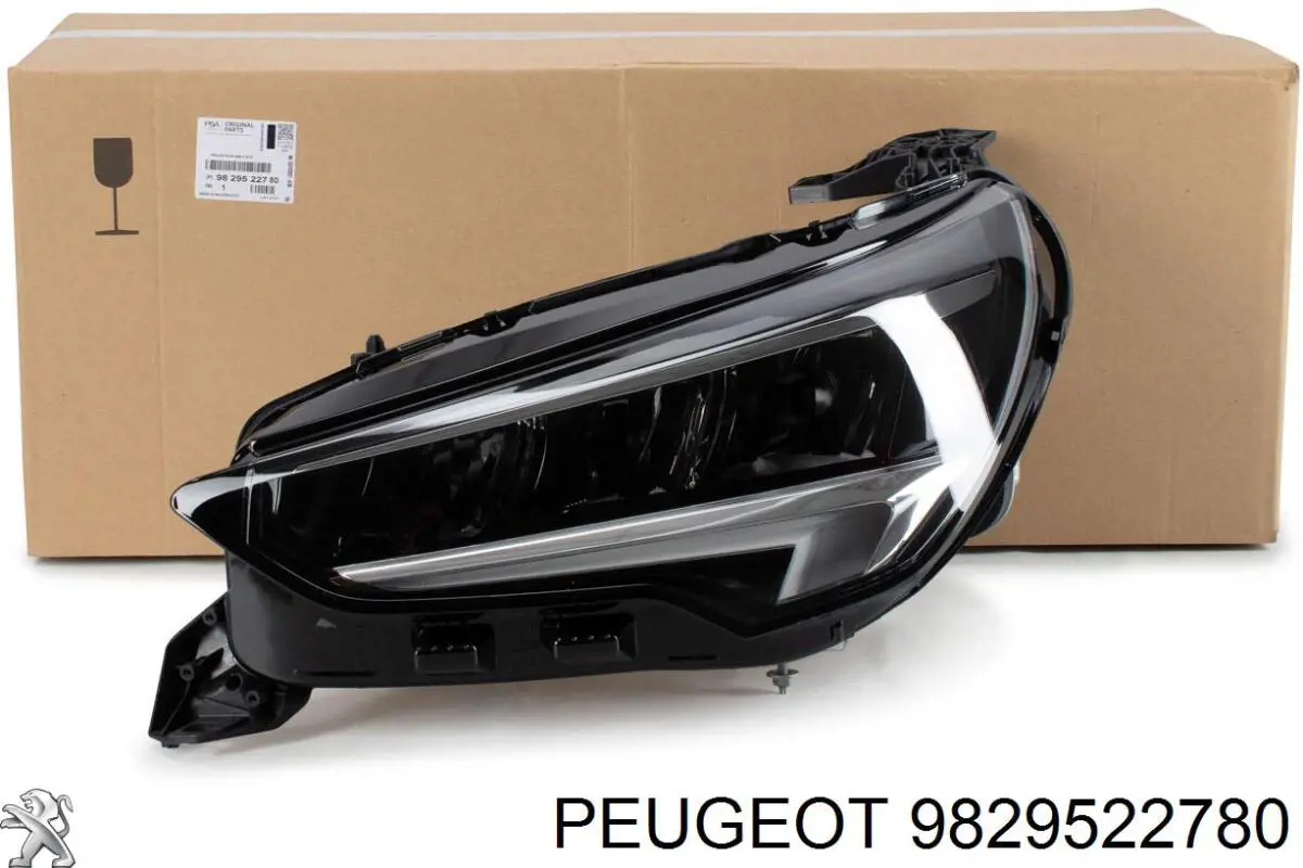 Do koszyka 9829522780 Peugeot/Citroen Reflektor lewy