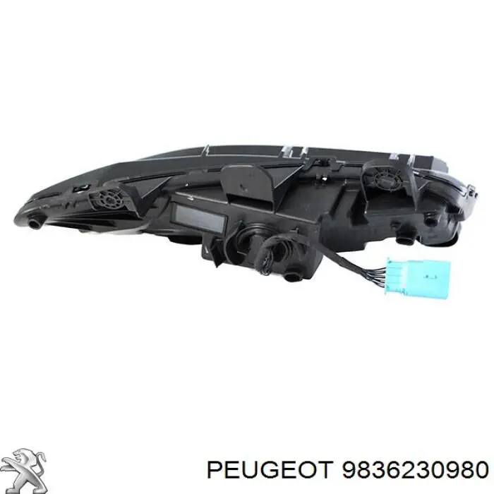 9836230980 Peugeot/Citroen Reflektor do jazdy dziennej prawy