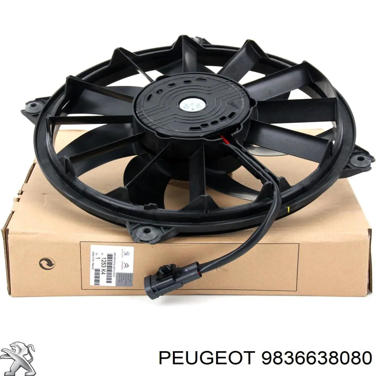 Dyfuzor chłodnicy, w komplecie z silnikiem i wirnikiem 9806313580 Opel