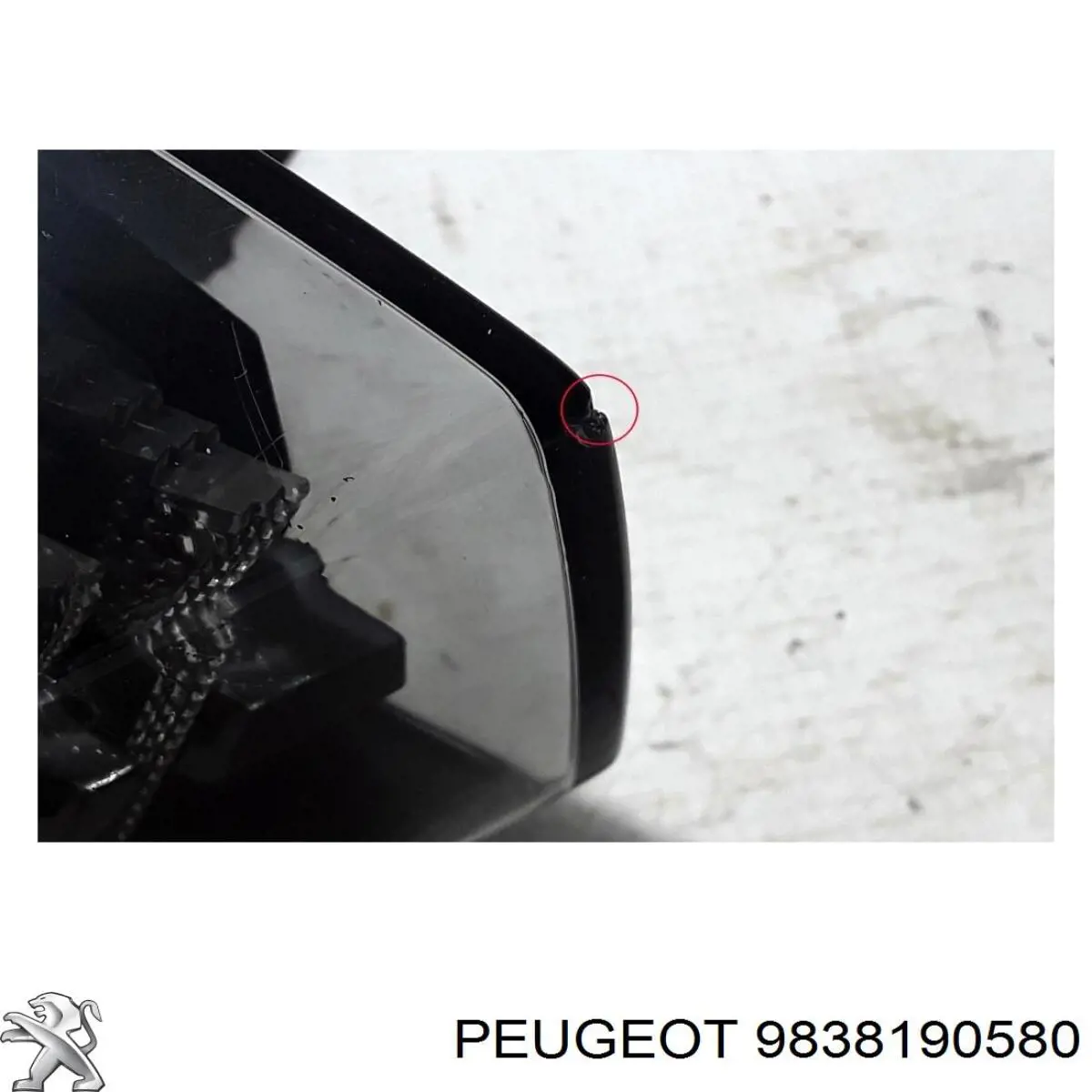 9838190580 Peugeot/Citroen Lampa zespolona tylna lewa zewnętrzna