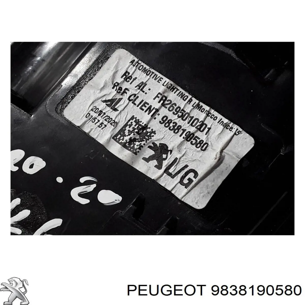 Lampa zespolona tylna lewa zewnętrzna Peugeot/Citroen 9838190580 cena, od 170,26 USD