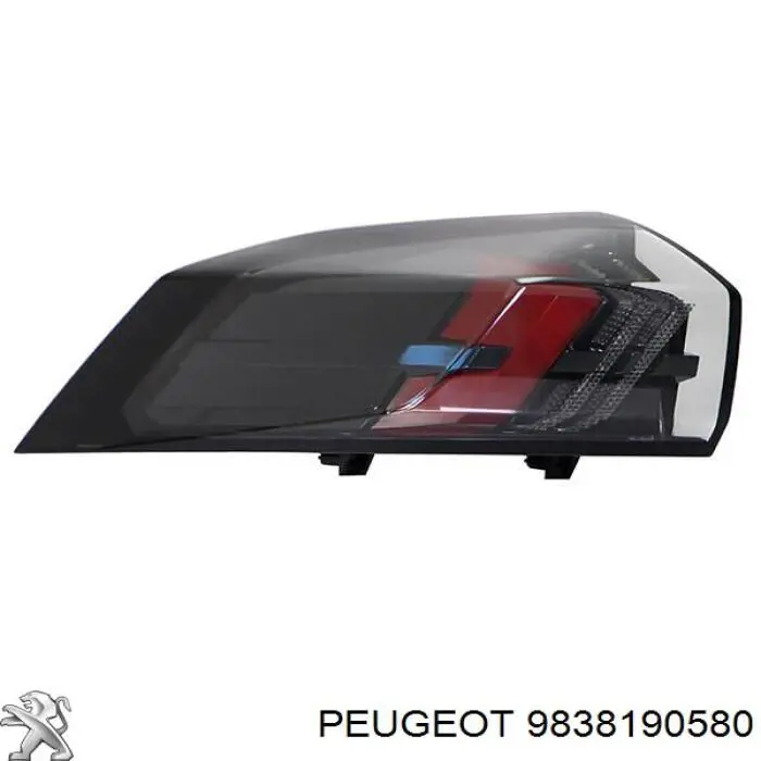 Lampa zespolona tylna lewa zewnętrzna Peugeot/Citroen 9838190580