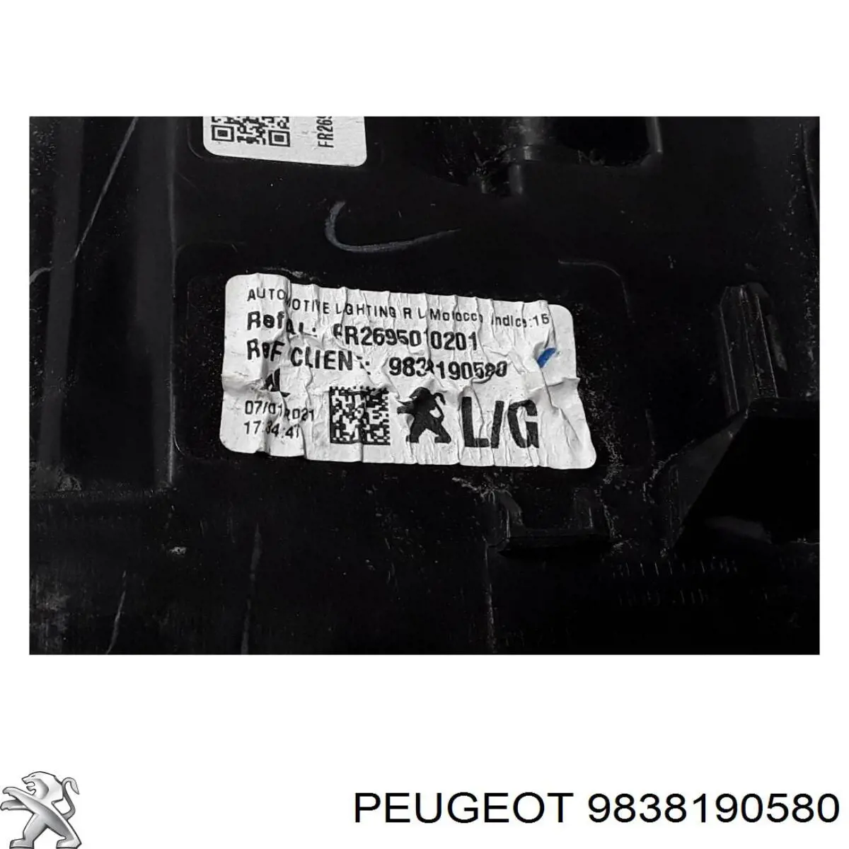Lampa zespolona tylna lewa zewnętrzna Peugeot/Citroen 9838190580 cena, od 170,26 USD