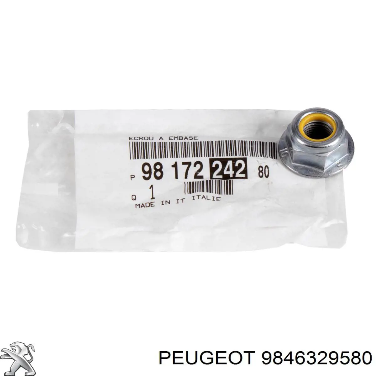 Wahacz zawieszenia przedniego dolny lewy Peugeot/Citroen 9846329580
