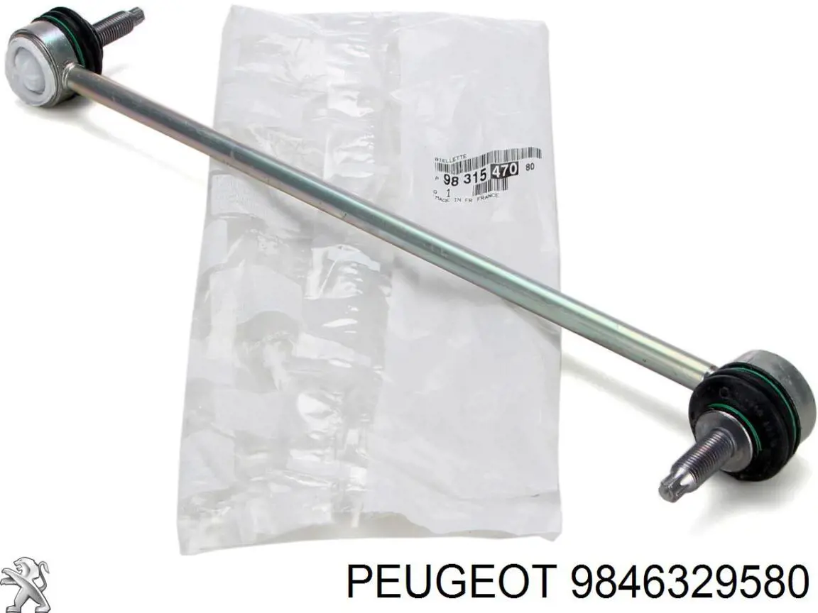 Wahacz zawieszenia przedniego dolny lewy 9846329580 Peugeot/Citroen