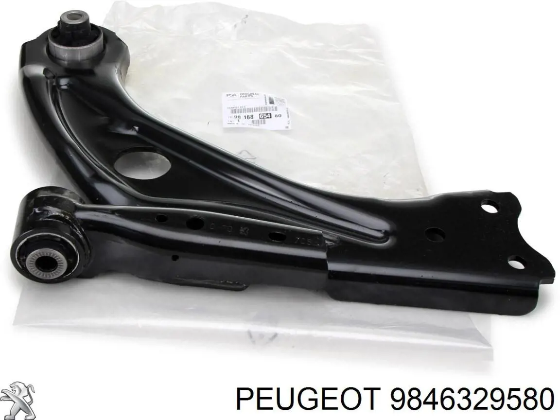 9846329580 Peugeot/Citroen Wahacz zawieszenia przedniego dolny lewy