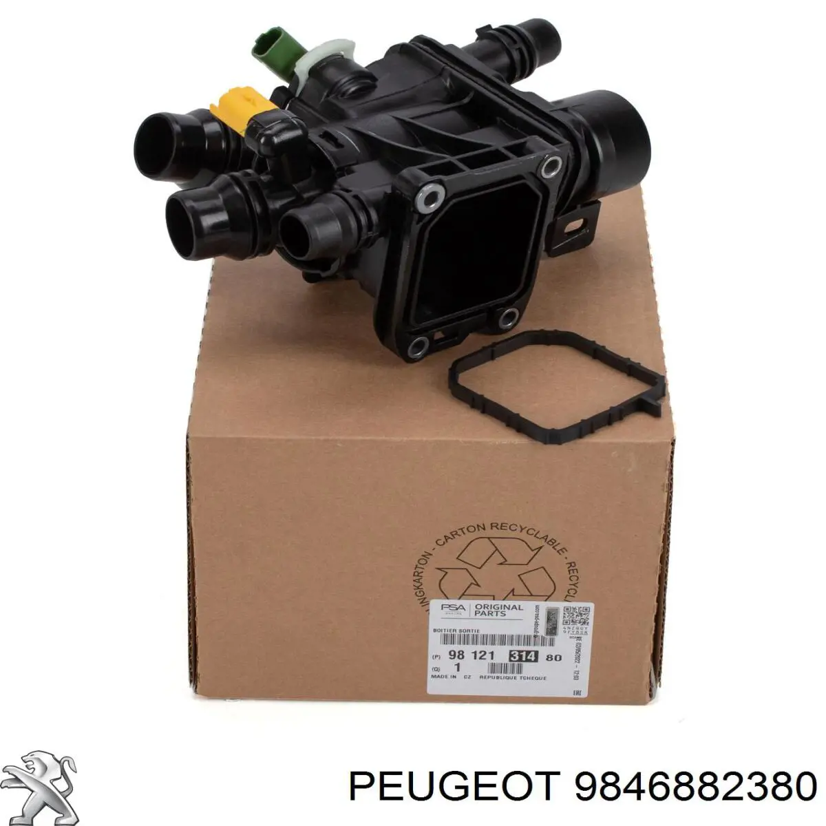 Do koszyka 9846882380 Peugeot/Citroen Pompa chłodząca wodna