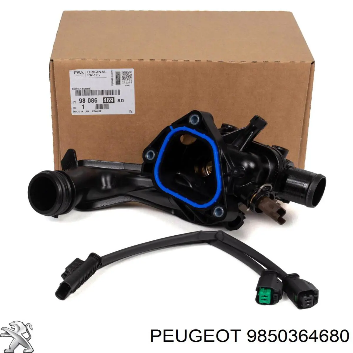 Do koszyka 9850364680 Peugeot/Citroen Obudowa termostatu