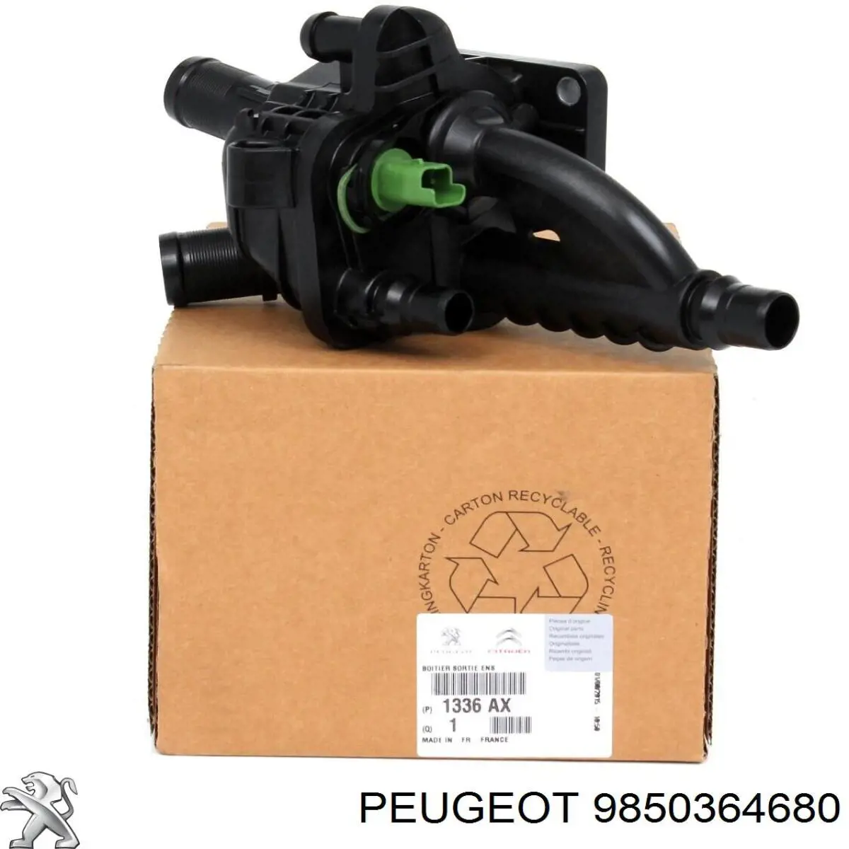 Do koszyka 9850364680 Peugeot/Citroen Obudowa termostatu