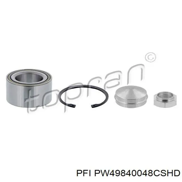 Łożysko piasty przedniej PFI PW49840048CSHD cena, od 29,48 USD