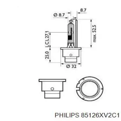 85126XV2C1 Philips żarówka ksenonowa