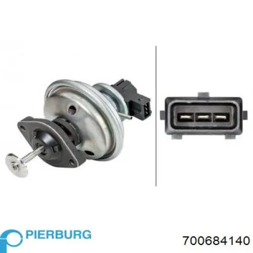 Zawór recyrkulacji spalin EGR Pierburg 700684140 cena, od 58,09 USD