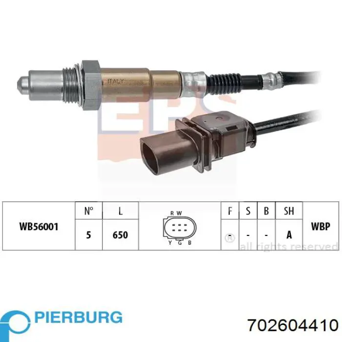 Do koszyka 702604410 Pierburg Sonda lambda czujnik tlenu przed katalizatorem