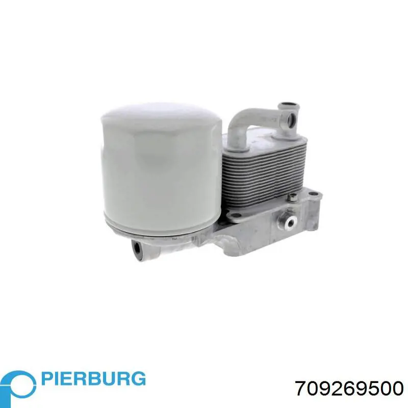 Do koszyka 709269500 Pierburg Chłodnica oleju, pod filtrem