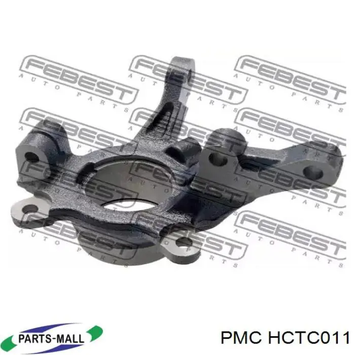 Do koszyka HCTC011 Parts-Mall Czop (zwrotnica) przedni lewy