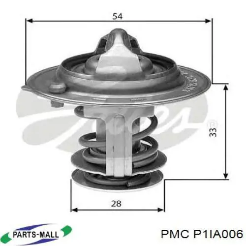 Uszczelka termostatu P1IA006 Parts-Mall