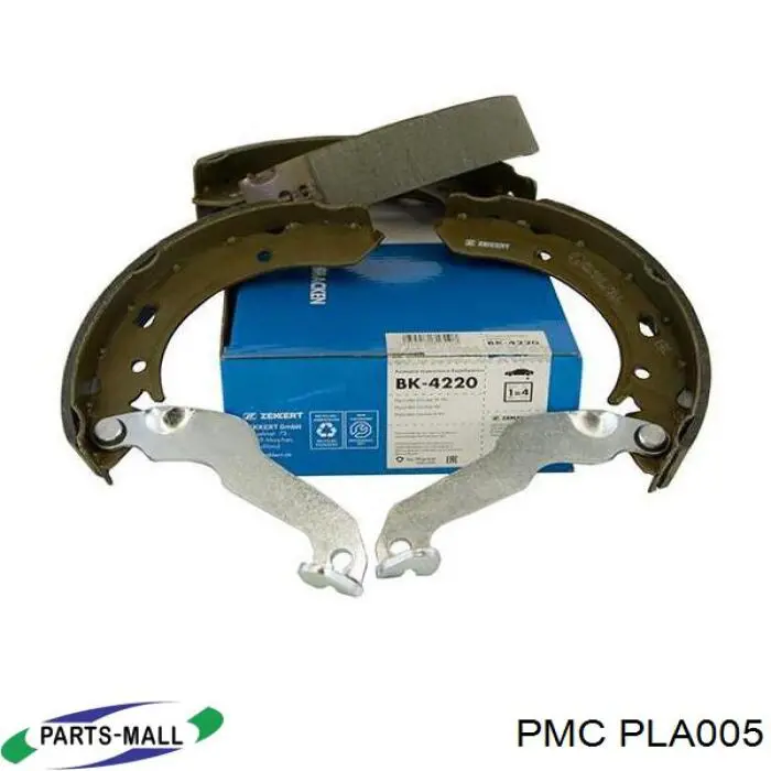 Do koszyka PLA005 Parts-Mall Klocki hamulcowe tylne bębnowe