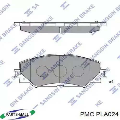 PLA024 Parts-Mall Klocki hamulcowe tylne bębnowe