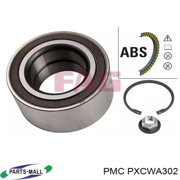 PXCWA302 Parts-Mall Osłona przegubu homokinetycznego półosi przedniej zewnętrzna