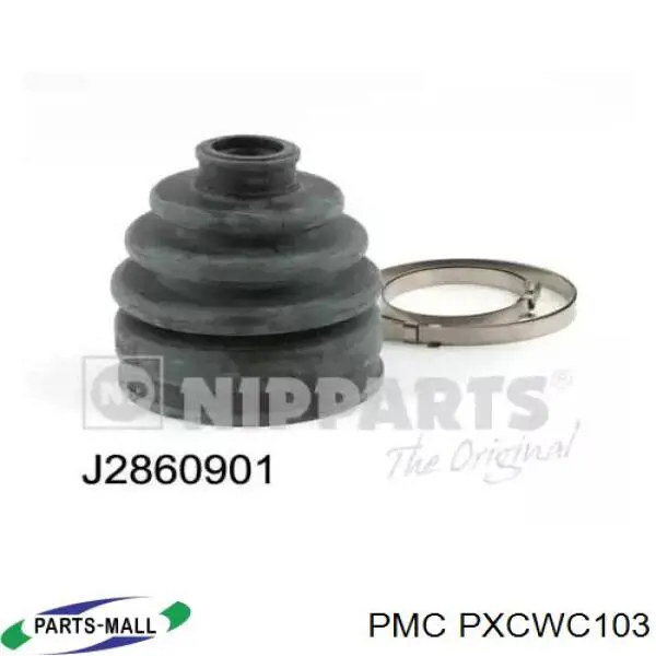 PXCWC103 Parts-Mall Osłona przegubu homokinetycznego półosi przedniej zewnętrzna
