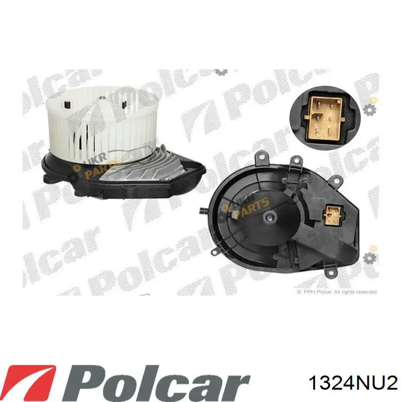 Do koszyka 1324NU2 Polcar Silniczek wentylatora nagrzewnicy (ogrzewacza wnętrza)