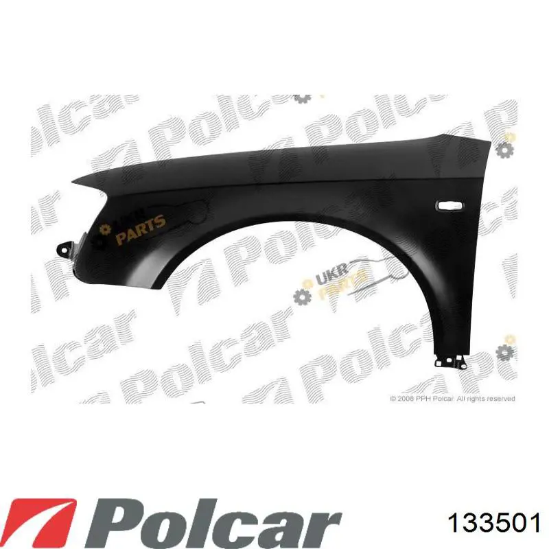 133501 Polcar Błotnik przedni lewy