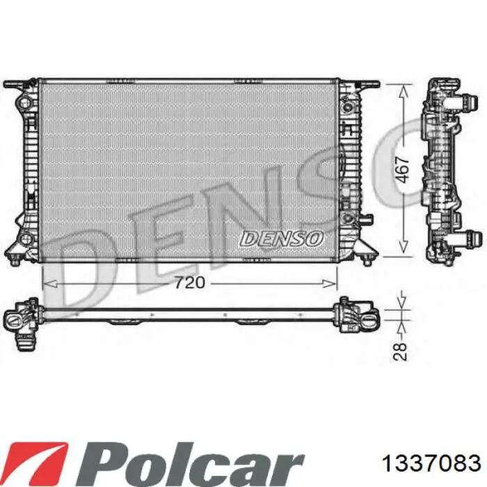 133708-3 Polcar chłodnica silnika