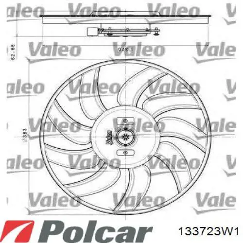 Dyfuzor chłodnicy AND 30121093 cena, od 50,11 USD