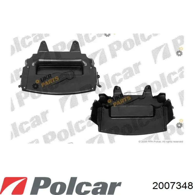 2007348 Polcar Osłona silnika, miski (przedziału silnika)