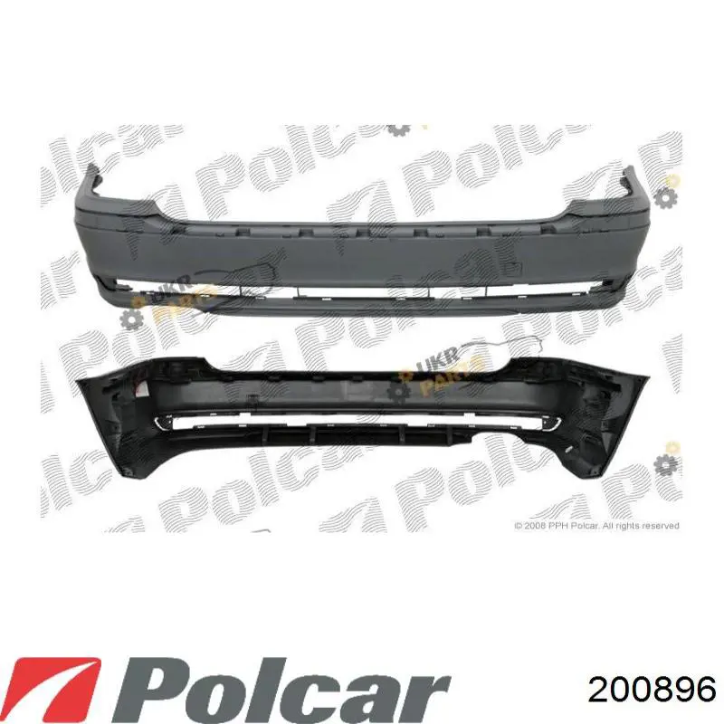 200896 Polcar Zderzak tylny