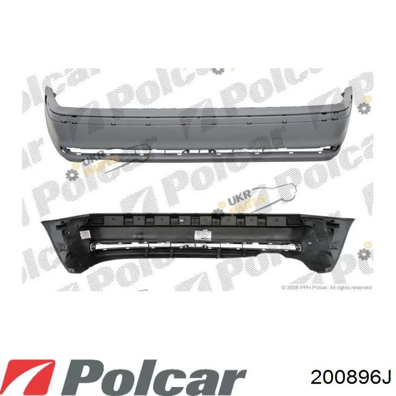 Zderzak tylny Polcar 200896 cena, od 166,85 USD