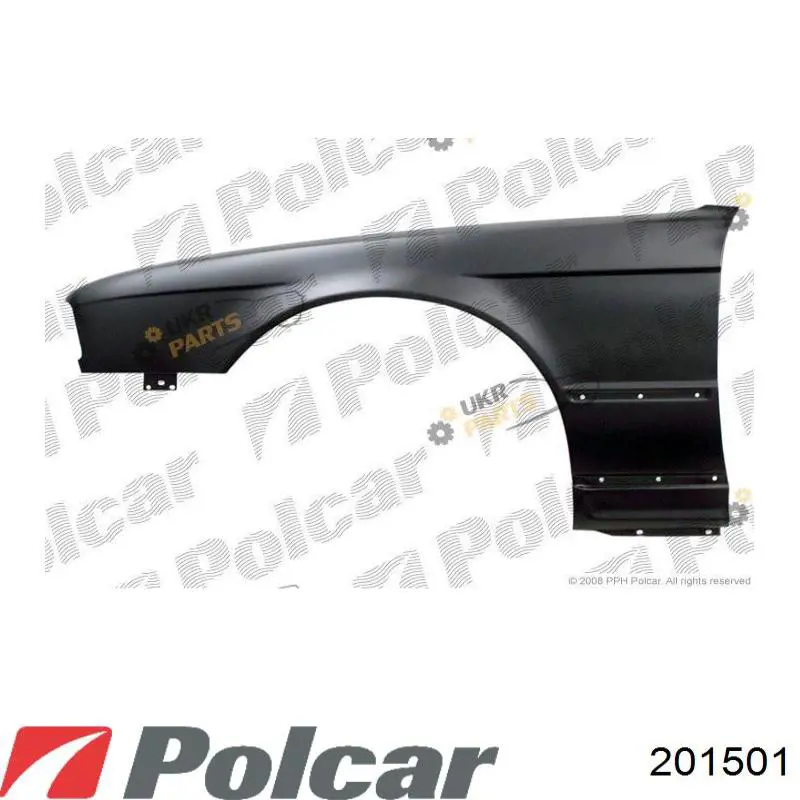 Błotnik przedni lewy BMW 5 sedana (E34) (1987 - 1995) cena, od 58,78 USD