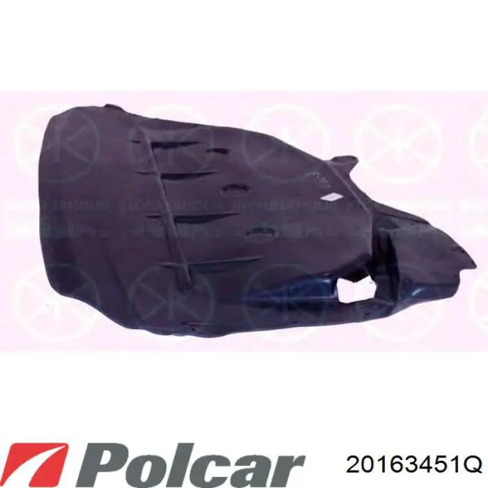 Do koszyka 2016345 Polcar Osłona silnika, miski (przedziału silnika)