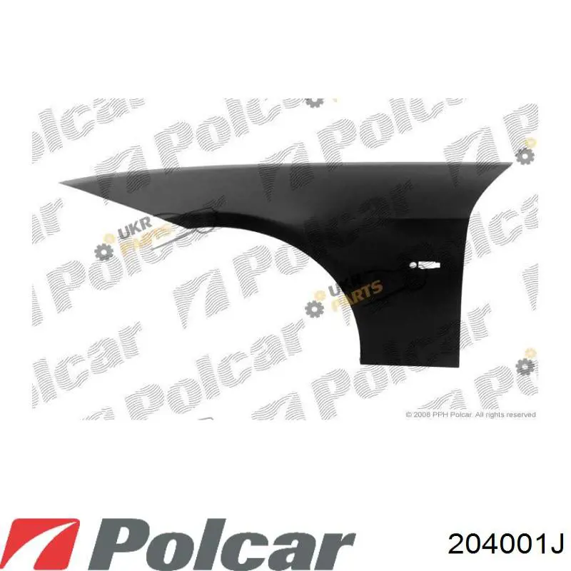 Błotnik przedni lewy Polcar 204001 cena, od 73,67 USD