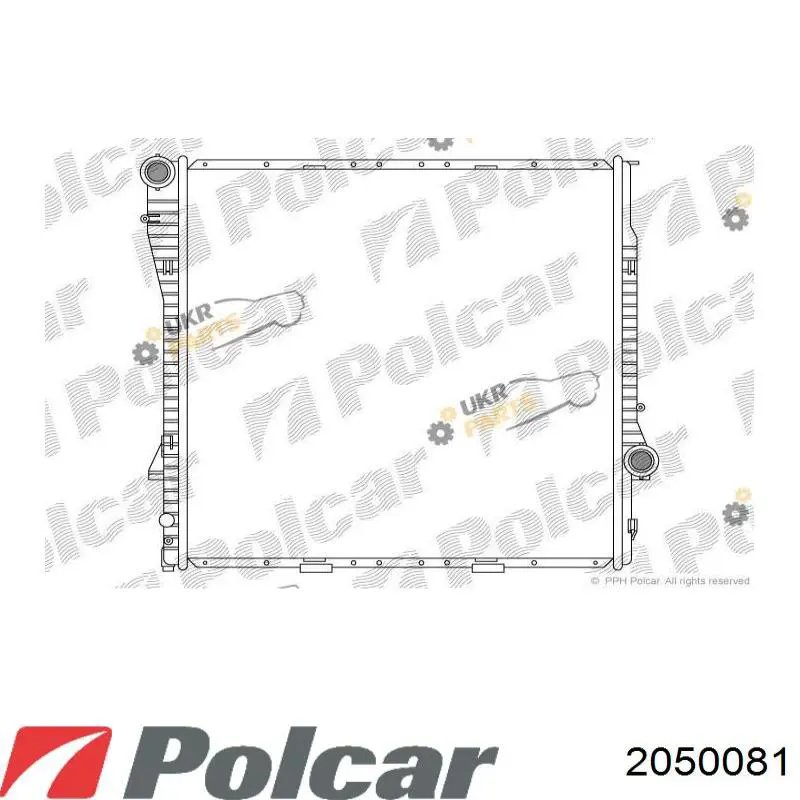 Do koszyka 2050081 Polcar Chłodnica silnika
