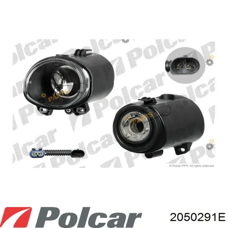 Do koszyka 2050291E Polcar Lampa przeciwmgielna lewa