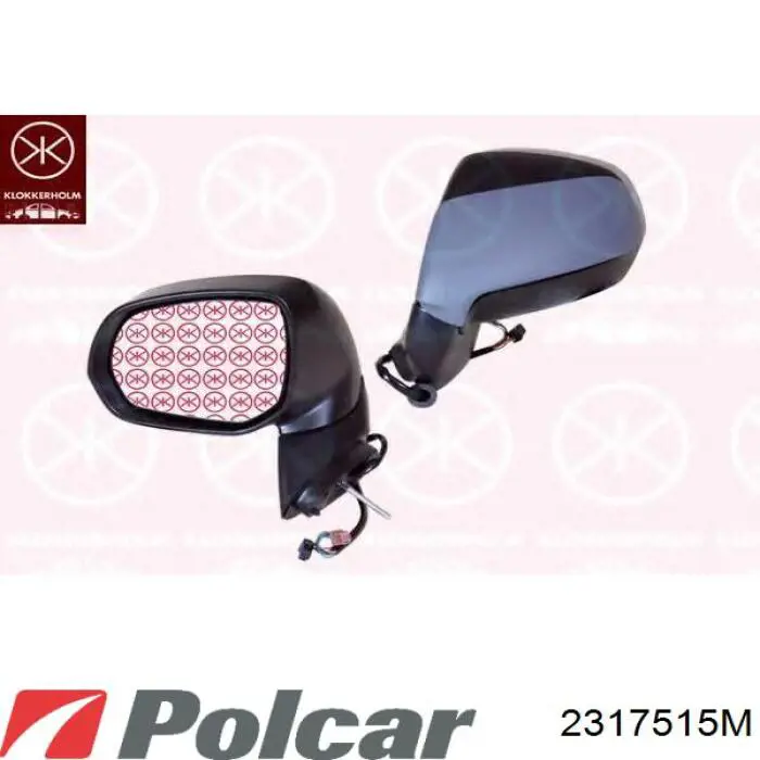 Do koszyka 8153H6 Peugeot/Citroen Nakładka (pokrywa) lusterka wstecznego lewa